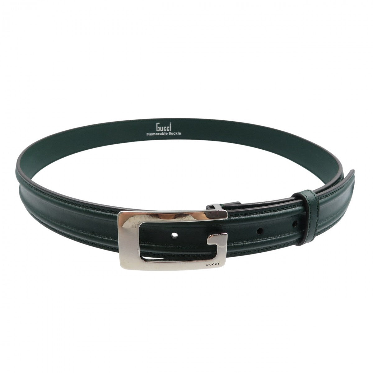 GUCCI – Leather Belt Green – Men’s Size 95 2020s – 100% Authentic Pre-Owned ✨Unused Condition
