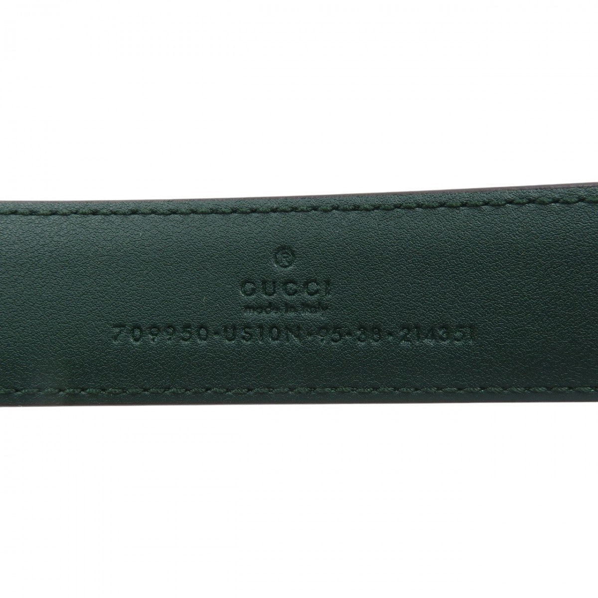 GUCCI – Leather Belt Green – Men’s Size 95 2020s – 100% Authentic Pre-Owned ✨Unused Condition