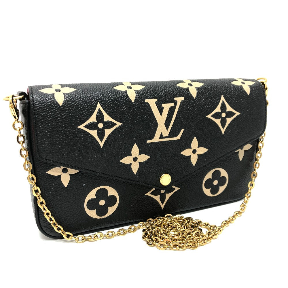 LOUIS VUITTON – Pochette Felice – Monogram Ann Platt Black Leather – 100% Authentic ✨Excellent Pre-Owned Condition
