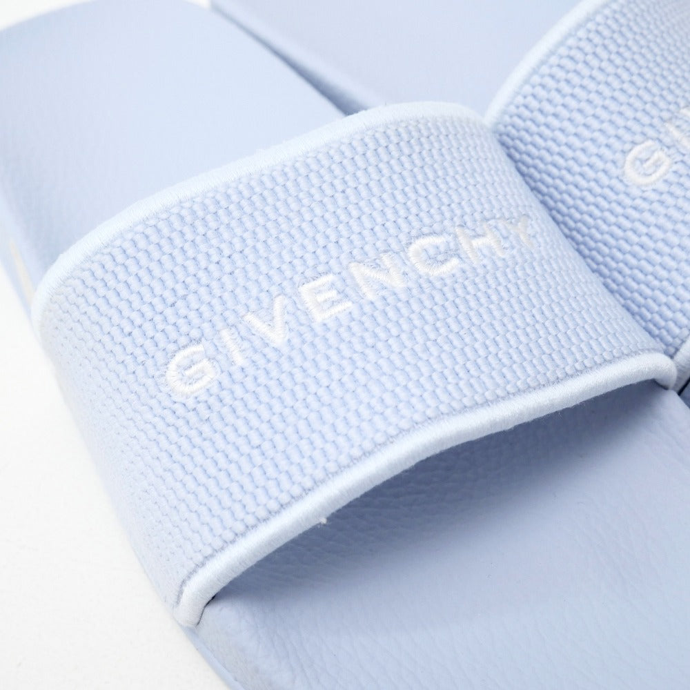 GIVENCHY Light Blue Leather × Fabric Sandals – Women’s EU 38 / US 7 – 100% Authentic ✨Excellent Pre-Owned / Barely Used Condition