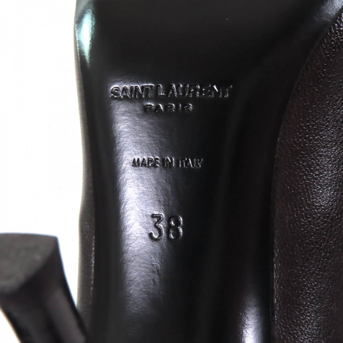 SAINT LAURENT Ricky Short Boots Black Leather – Women’s 38 – 100% Authentic Excellent Pre-Owned Condition ~27% MSRP