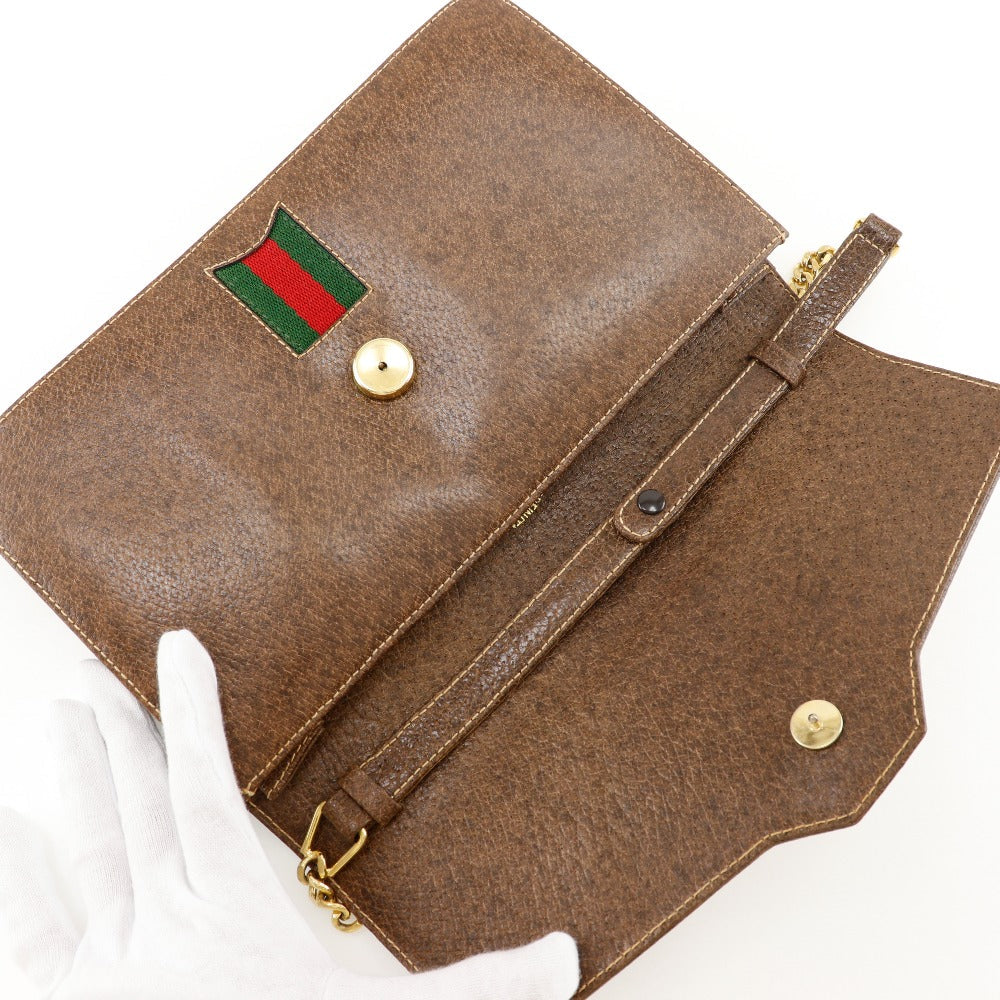 Gucci Old Gucci – Sherry Line 2-Way Clutch Shoulder Bag 100% Authentic ✨Pre-Owned Good Condition ~25% MSRP