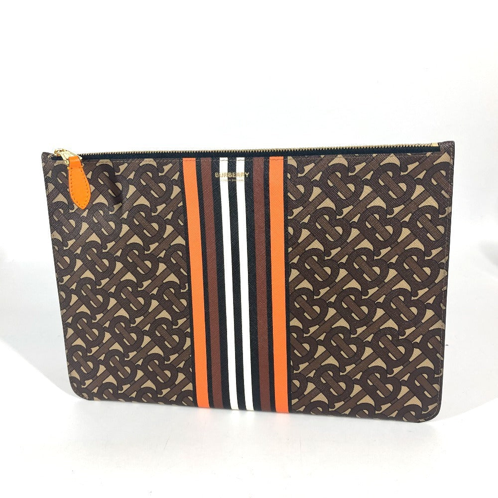 Burberry Clutch TB Logo 100% Authentic ✨Excellent Pre-Owned Condition ~25% MSRP