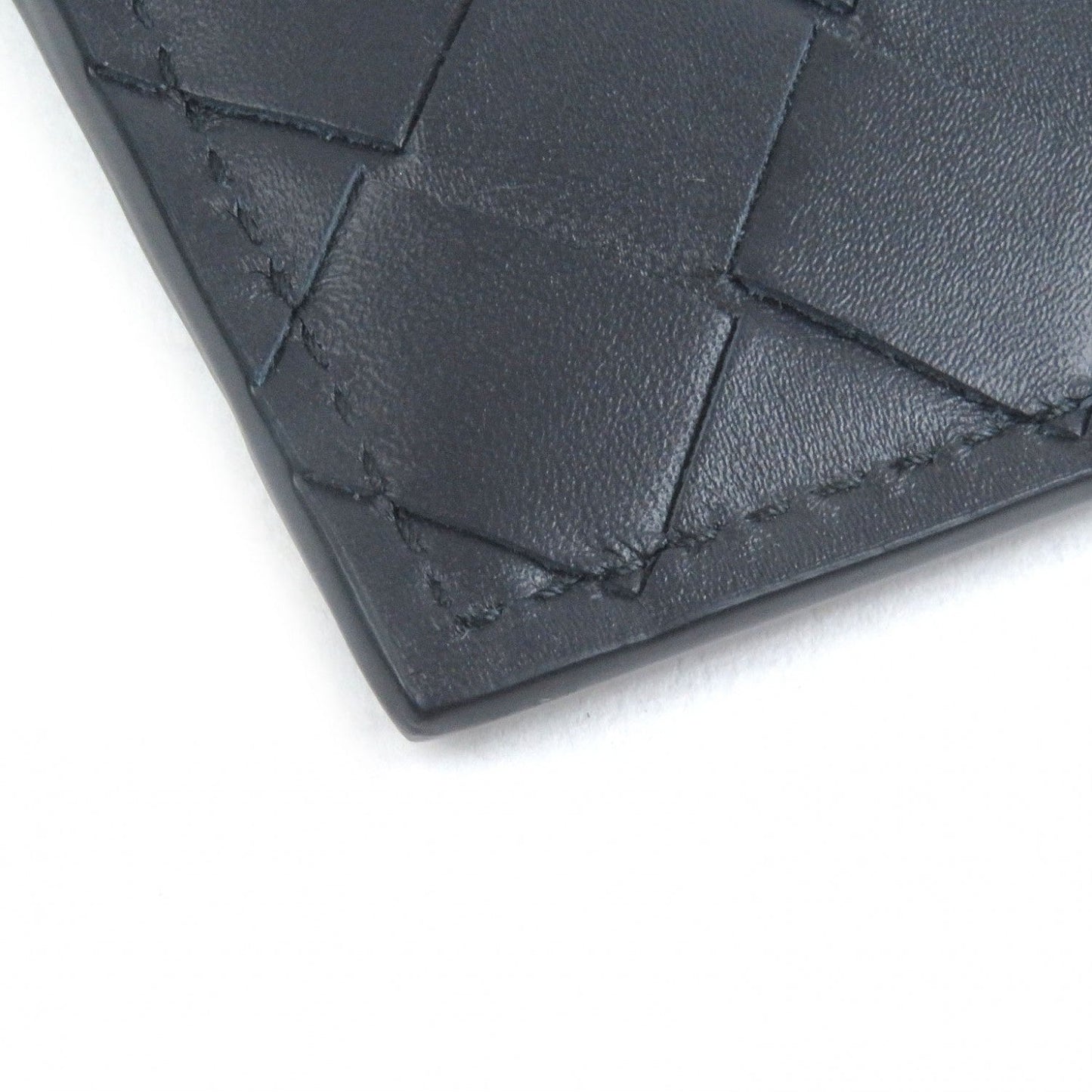 Bottega Veneta Card Case Navy 100% Authentic ✨Unused Excellent pre owned Condition✨~23 % MSRP