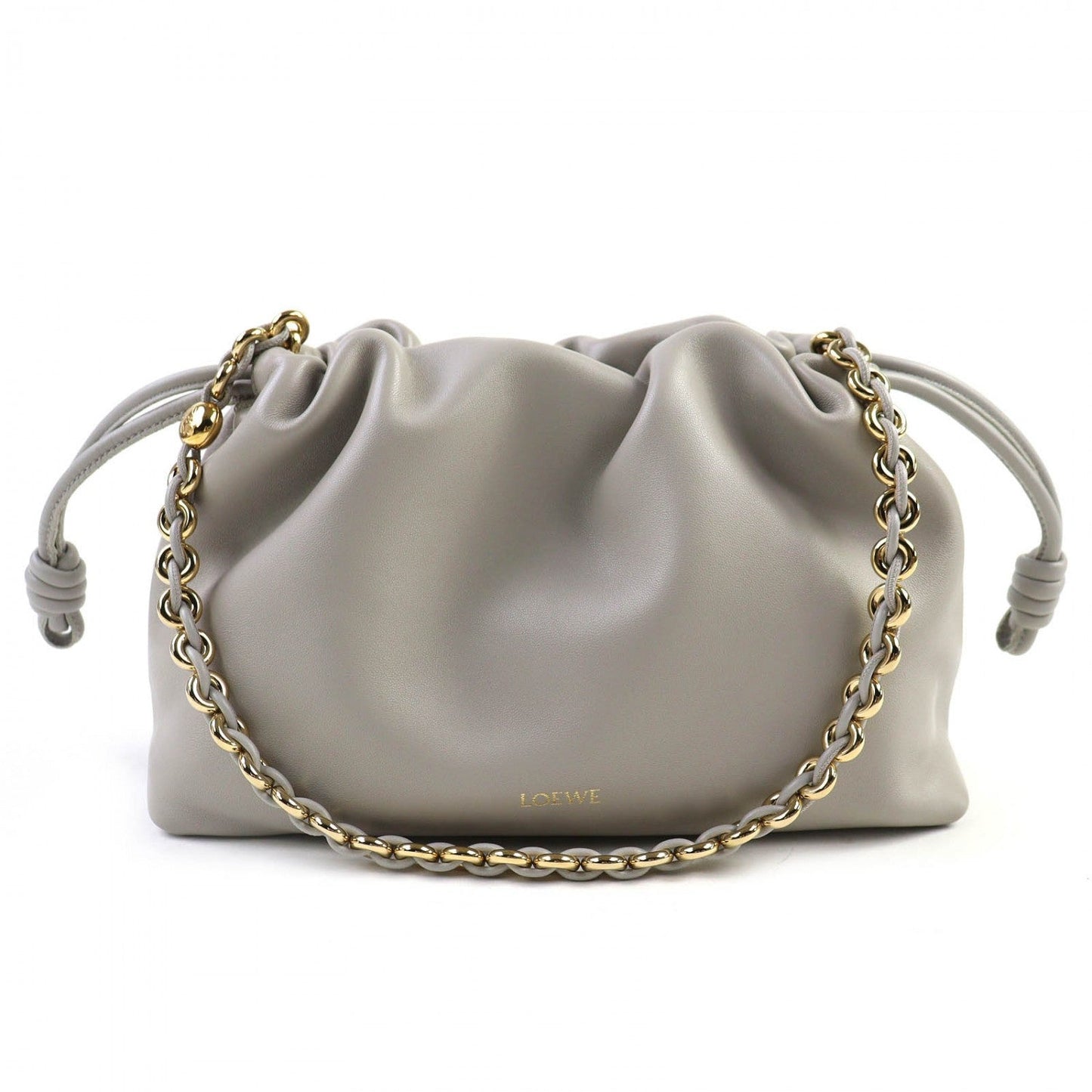 LOEWE Flamenco Purse Medium Gray Shell 100% Authentic ✨Excellent Pre-Owned Near Unused Condition~35% MSRP