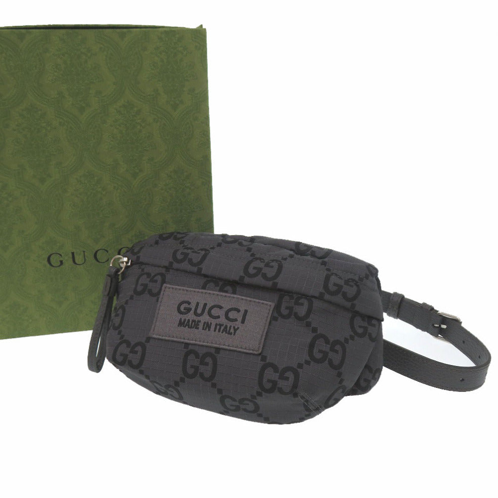 Gucci Sling GG Cross Dark Gray 100% Authentic ✨Unused Pre-Owned in with Minor Storage Wear ~ 31% MSRP