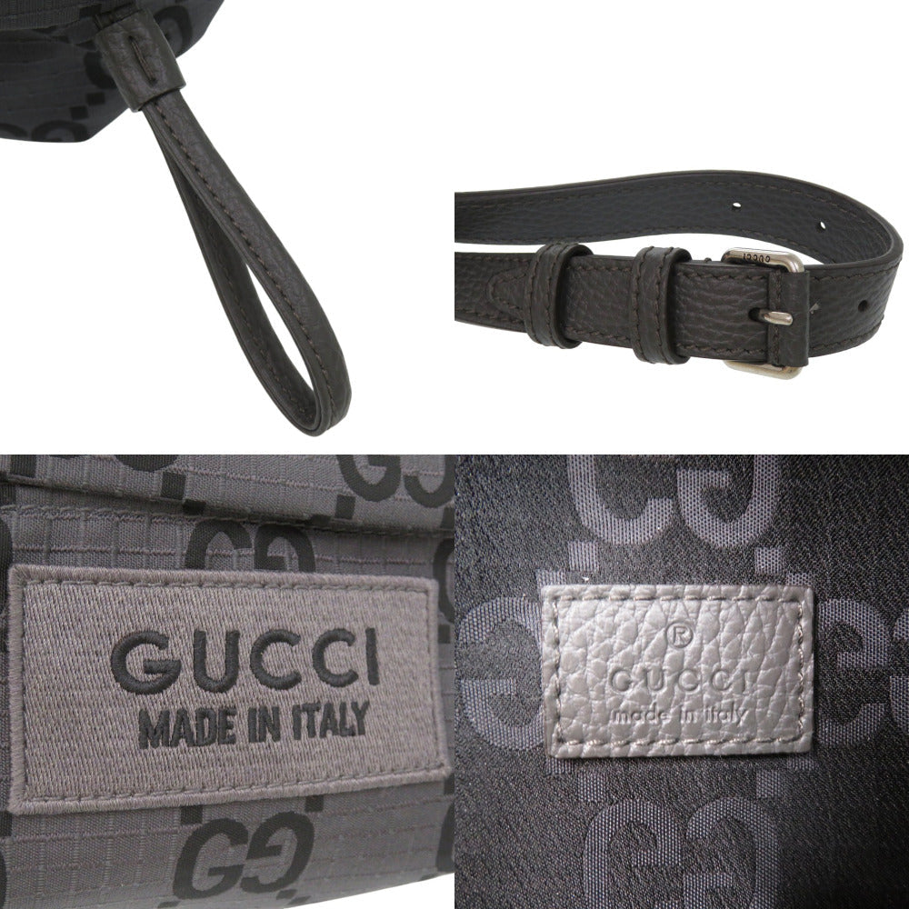 Gucci Sling GG Cross Dark Gray 100% Authentic ✨Unused Pre-Owned in with Minor Storage Wear ~ 31% MSRP