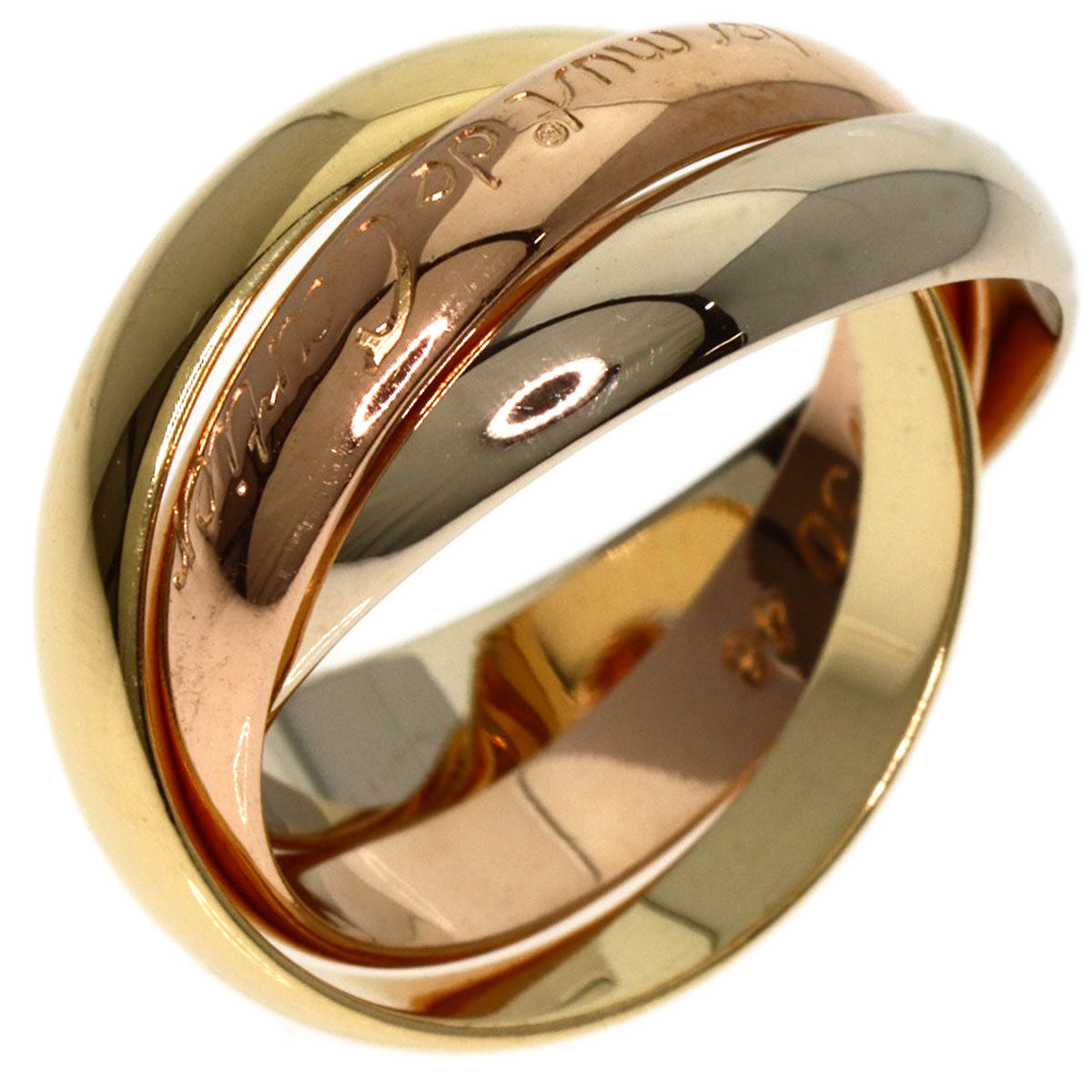 CARTIER Trinity #48 Gold Women 100% Authentic ✨ Excellent Pre-Owned Condition, Newly Refinished✨ ~22 % MSRP