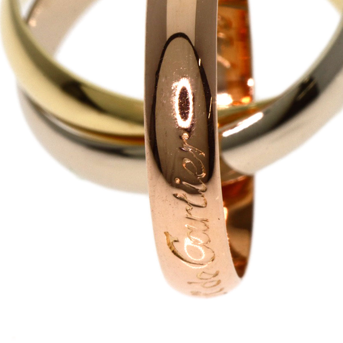 CARTIER Trinity #48 Gold Women 100% Authentic ✨ Excellent Pre-Owned Condition, Newly Refinished✨ ~22 % MSRP