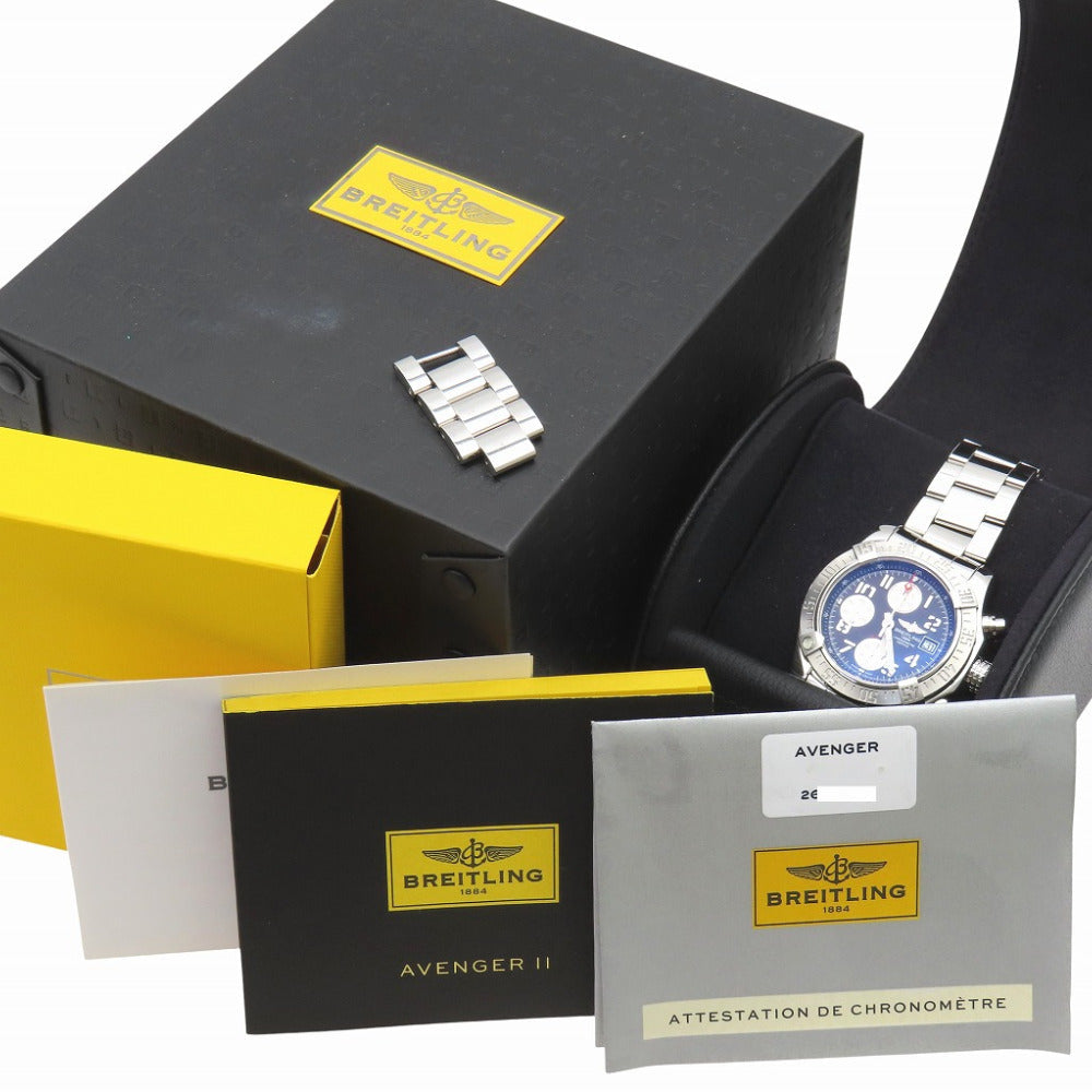 Breitling Avenger II Chronograph Tungsten Gray 100% Authentic Pre-Owned ✨Near Mint ~45% MSRP