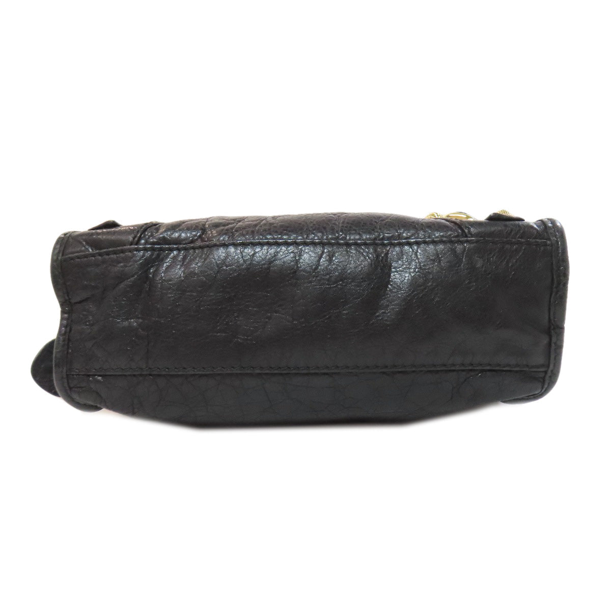 Balenciaga 00024768 by Nicolas Ghesquière – Giant Mini City Bag, 2WAY Style, Black Leather with Giant Gold Hardware, 2010s Collection, 100% Authentic Pre - Owned Item No. 75514657 - LLUXE.CA