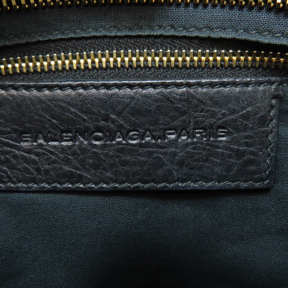 Balenciaga 00024768 by Nicolas Ghesquière – Giant Mini City Bag, 2WAY Style, Black Leather with Giant Gold Hardware, 2010s Collection, 100% Authentic Pre - Owned Item No. 75514657 - LLUXE.CA