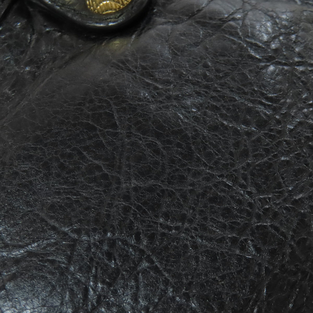 Balenciaga 00024768 by Nicolas Ghesquière – Giant Mini City Bag, 2WAY Style, Black Leather with Giant Gold Hardware, 2010s Collection, 100% Authentic Pre - Owned Item No. 75514657 - LLUXE.CA