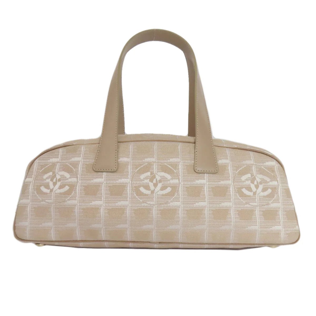 CHANEL ā New Travel Line Handbag ā Beige Nylon Jacquard ā Karl Lagerfeld ā 1999 ā 100% Authentic Pre - Owned - LLUXE.CA