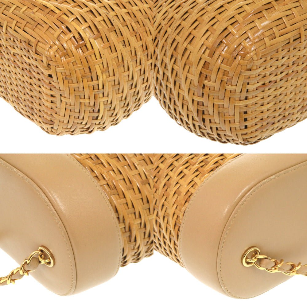 Chanel No. 5 Basket Bag 7X1372 - 2ESGA6Z in Straw with COCO Mark Turn Lock – Pre - Owned, Rare & Collectible, late - ’90s seasonal piece— 100% Authentic (Genuine) - LLUXE.CA