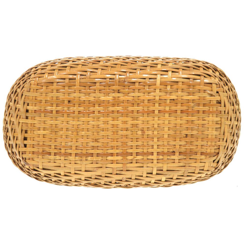 Chanel No. 5 Basket Bag 7X1372 - 2ESGA6Z in Straw with COCO Mark Turn Lock – Pre - Owned, Rare & Collectible, late - ’90s seasonal piece— 100% Authentic (Genuine) - LLUXE.CA