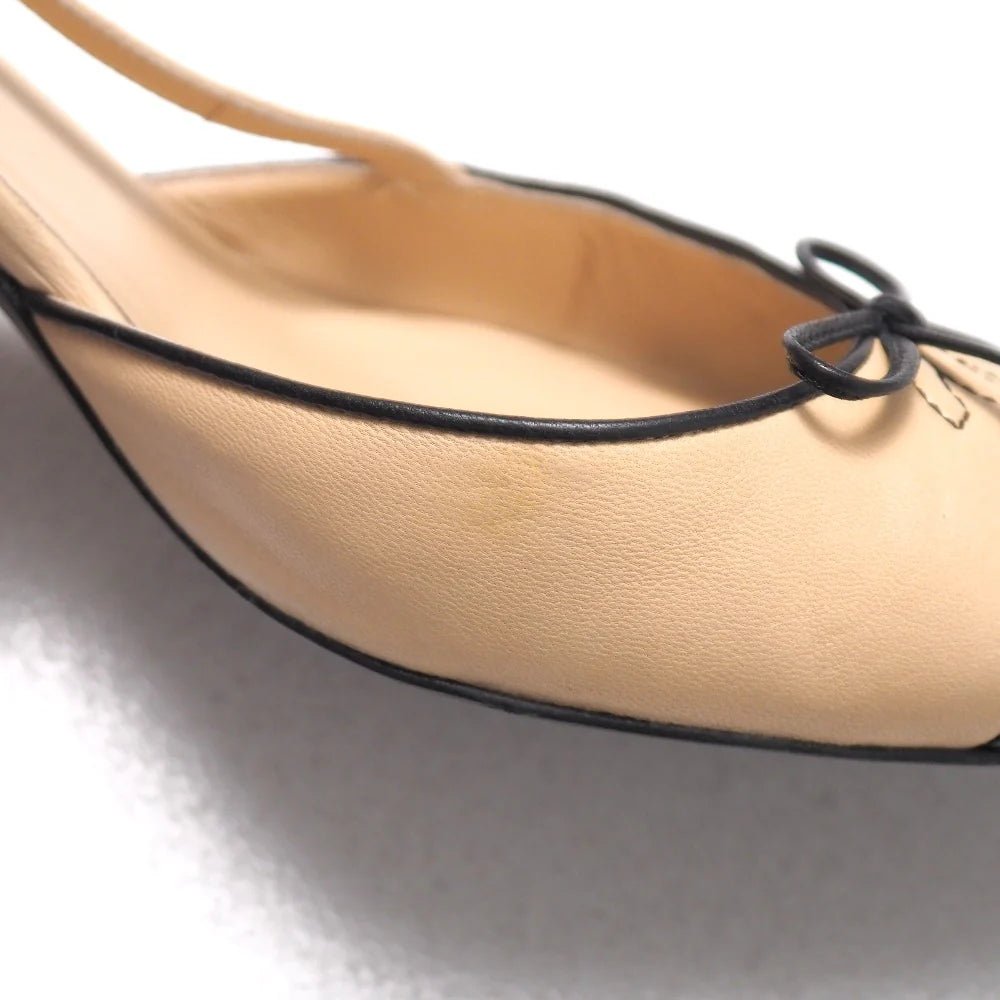 CHANEL – Pumps – Beige with Black Cap Toe – Karl Lagerfeld – Circa 2017 – 100% Authentic Pre - Owned - LLUXE.CA