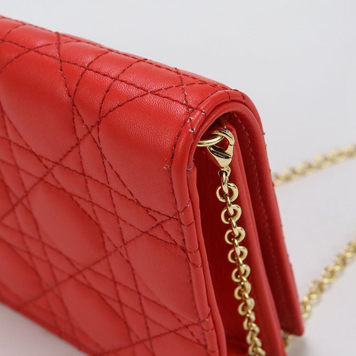 DIOR – Shoulder Bag – Cannage Chain Lady Dior – John Galliano – 2000s – 100% Authentic Pre - Owned Item No:usdcd92507011 - LLUXE.CA