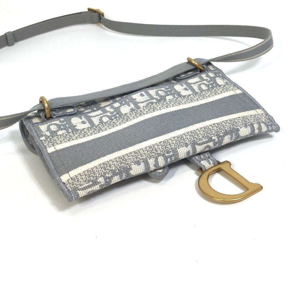 DIOR – Waist Bag – Oblique Jacquard Embroidery Saddle Slim Pouch – Kim Jones – 2018 Revival – 100% Authentic Pre - Owned Item No.: 5276 - 21705 - 11 - LLUXE.CA