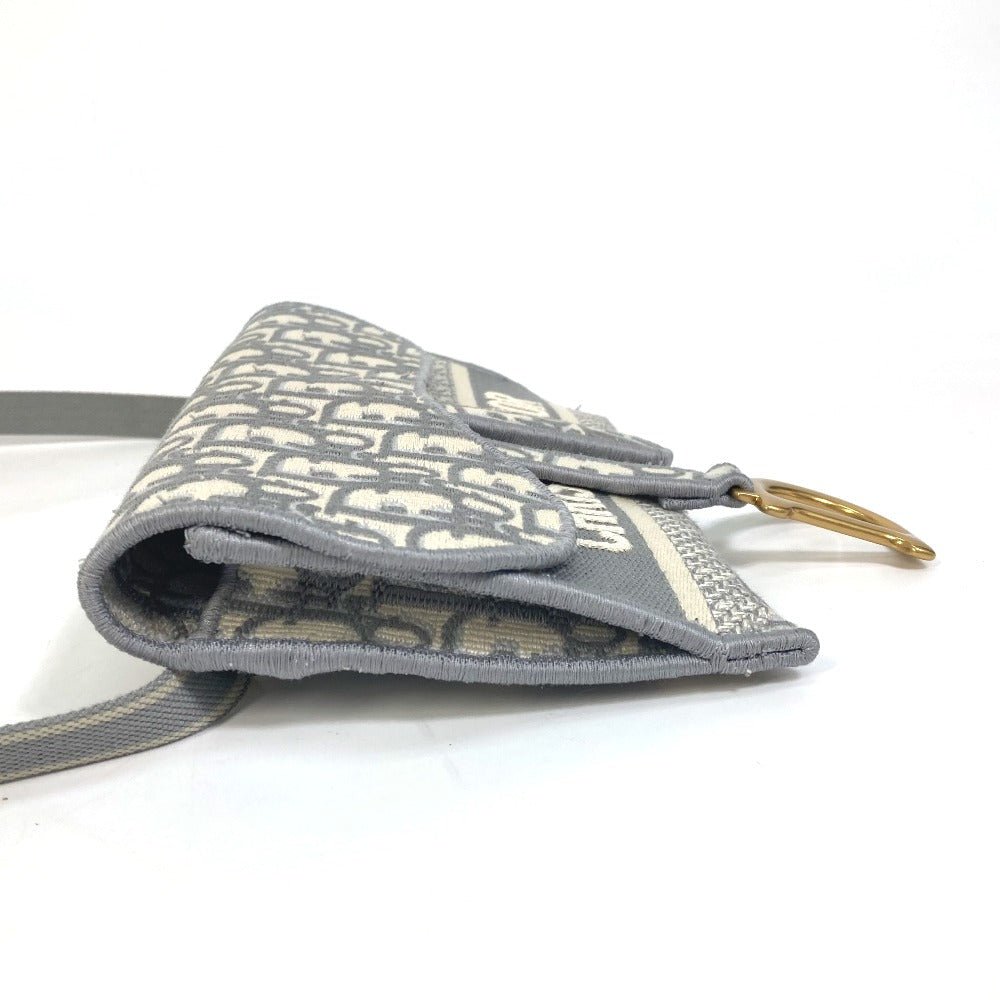 DIOR – Waist Bag – Oblique Jacquard Embroidery Saddle Slim Pouch – Kim Jones – 2018 Revival – 100% Authentic Pre - Owned Item No.: 5276 - 21705 - 11 - LLUXE.CA