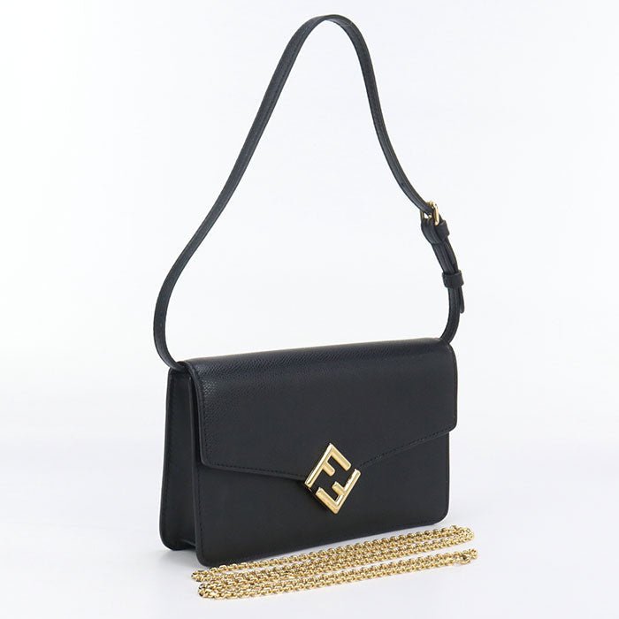 FENDI – Chain Wallet – Model No. FE88615 – FF Diamond – Silvia Venturini Fendi – 2020 – 100% Authentic Pre - Owned Item No:usdfe88615011 - LLUXE.CA