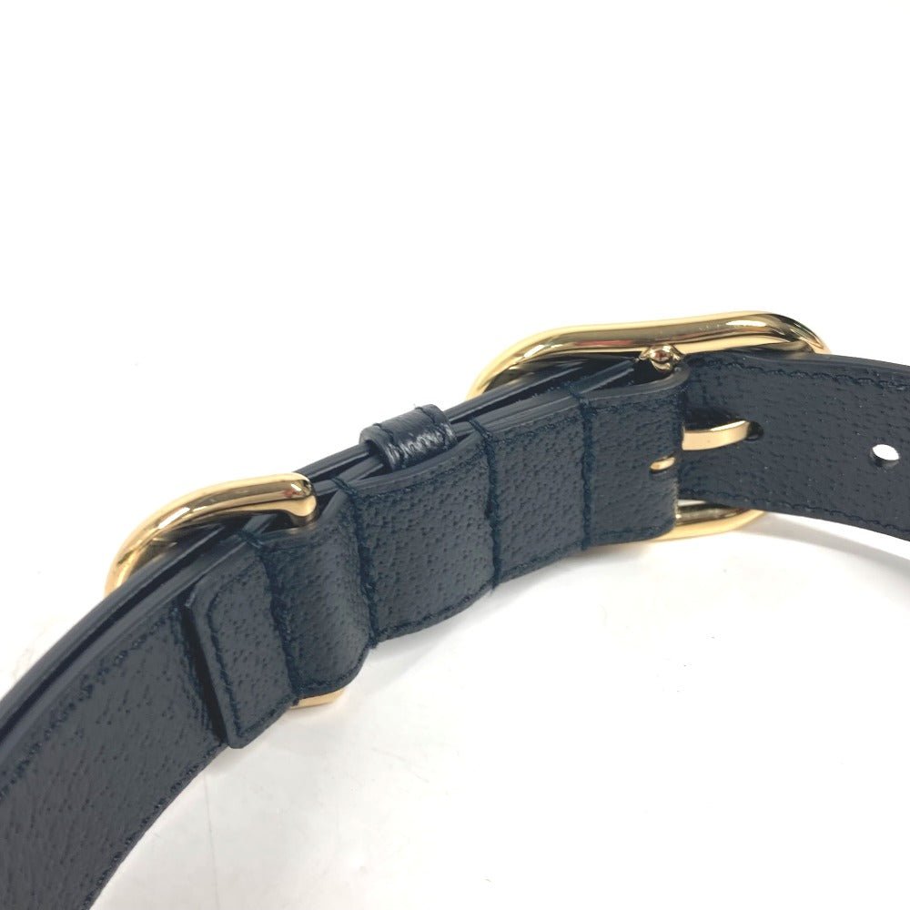 GUCCI – GG Leather Pet Collar / Belt – Model No. 695256 – Alessandro Michele – Circa 2020s – 100% Authentic Pre - Owned - LLUXE.CA