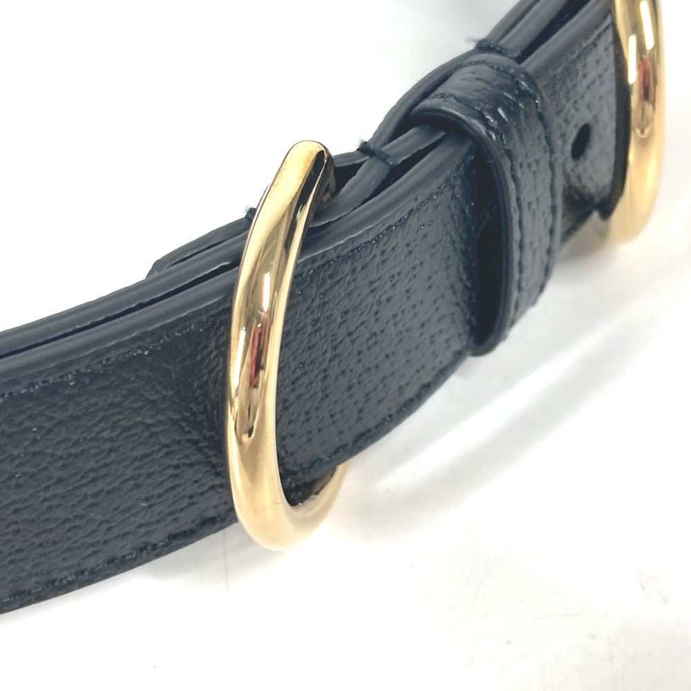 GUCCI – GG Leather Pet Collar / Belt – Model No. 695256 – Alessandro Michele – Circa 2020s – 100% Authentic Pre - Owned - LLUXE.CA