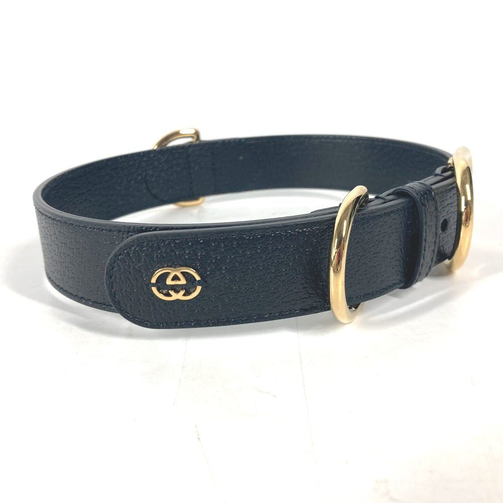 GUCCI – GG Leather Pet Collar / Belt – Model No. 695256 – Alessandro Michele – Circa 2020s – 100% Authentic Pre - Owned - LLUXE.CA