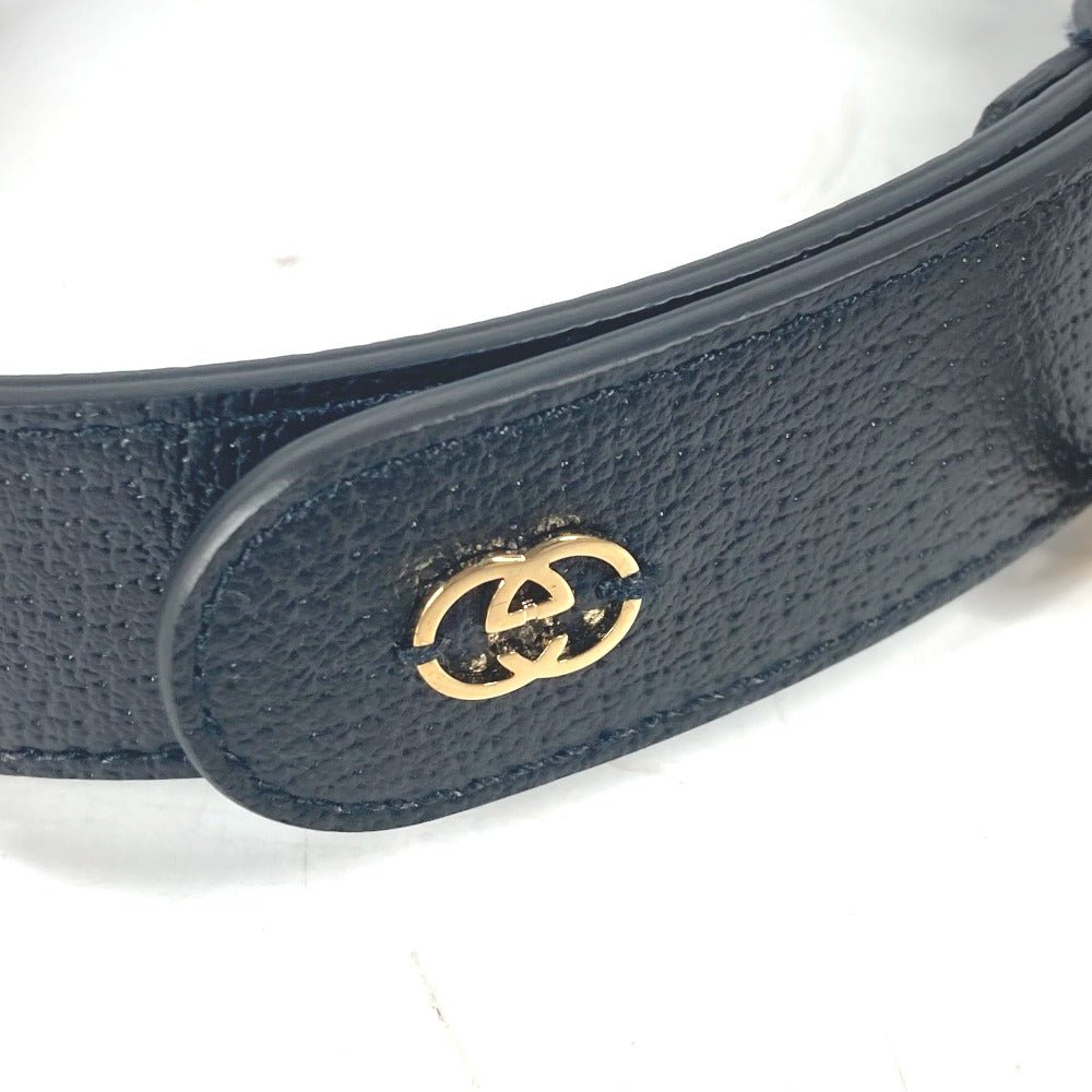 GUCCI – GG Leather Pet Collar / Belt – Model No. 695256 – Alessandro Michele – Circa 2020s – 100% Authentic Pre - Owned - LLUXE.CA