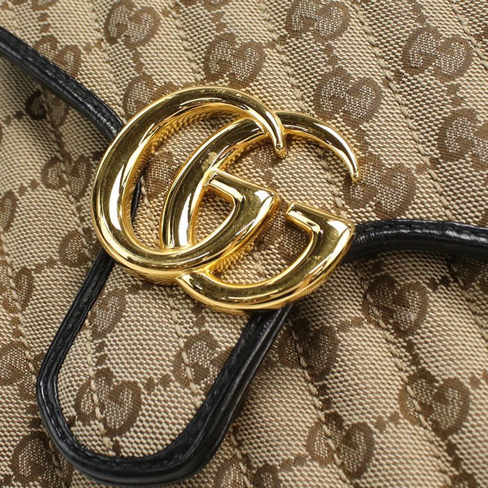 GUCCI – GG Marmont 2 - Way Shoulder / Top Handle Bag – Model No. 498110 – Alessandro Michele – 2018 – 100% Authentic Pre - Owned - LLUXE.CA