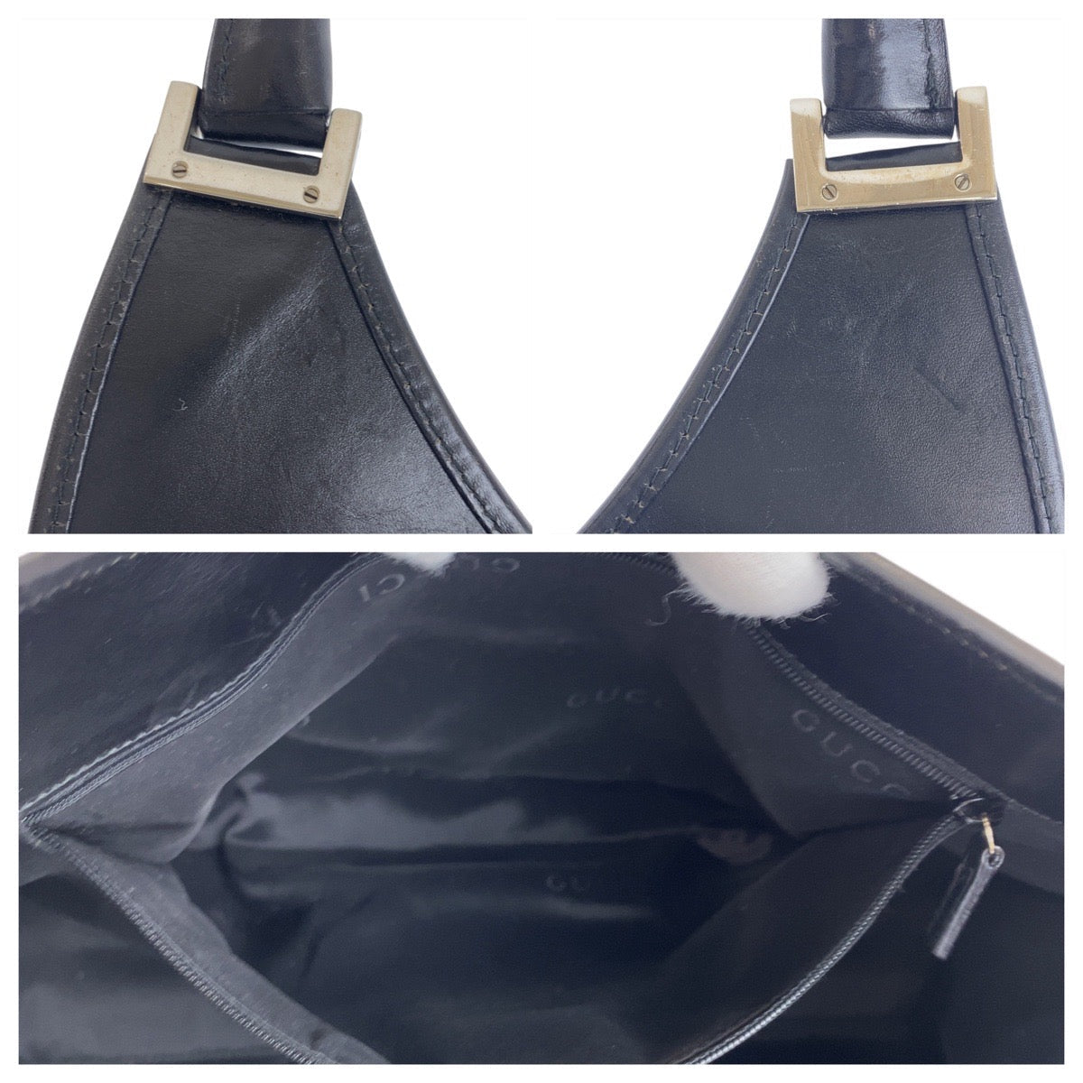GUCCI Jackie Shoulder Bag 002 1066 – Early 2000s Jackie Revival Collection by Tom Ford – Black GG Canvas, Silver Hardware – 100% Authentic Pre - Owned, A Rank, Made in Italy - LLUXE.CA