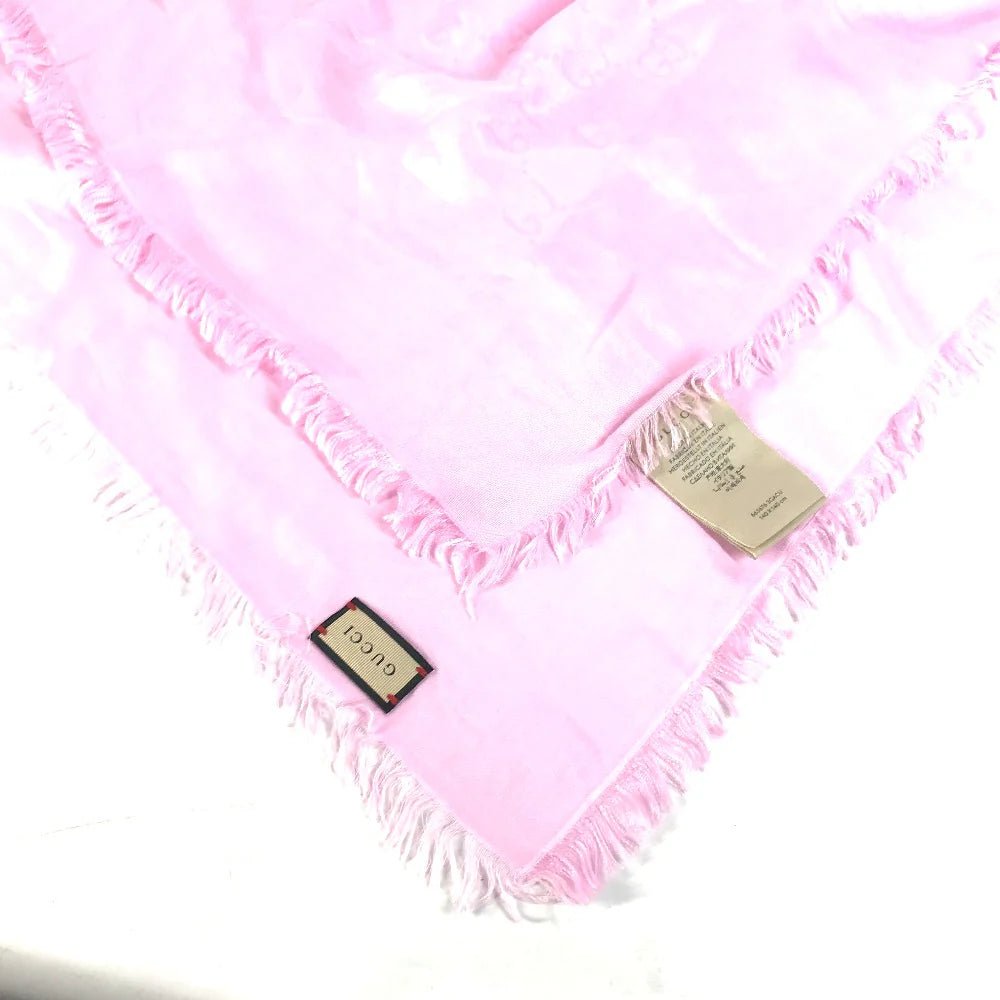 GUCCI – Shawl – Model No. 663676 – GG Logo Flora – Silk & Rayon – Alessandro Michele – 2022 – 100% Authentic Pre - Owned - LLUXE.CA