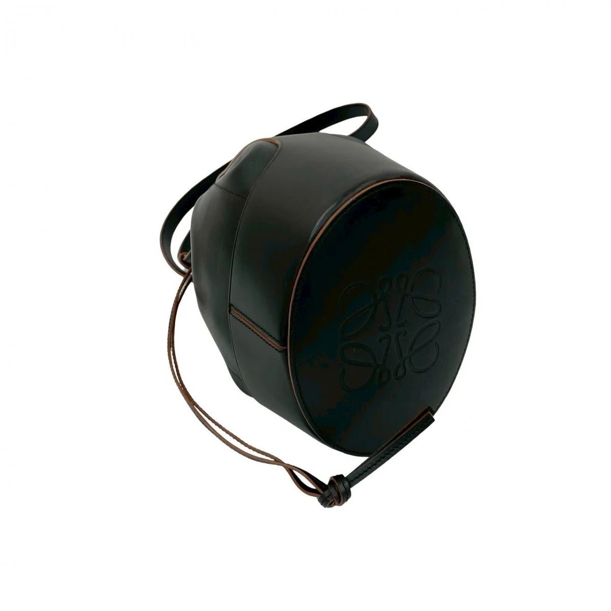 LOEWE – Balloon Bag Medium in Black Leather – Jonathan Anderson – Introduced 2020 – Made in Spain – 100% Authentic Pre - Owned - LLUXE.CA