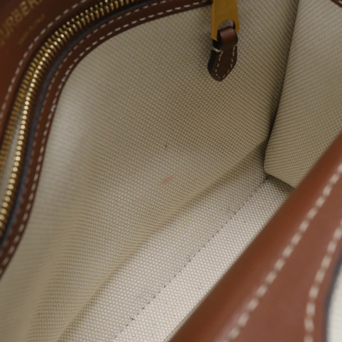 Burberry – Mini Pocket Bag / 2-Way – Canvas & Leather –by Riccardo Tisci – 2020 – 100% Authentic Pre-Owned