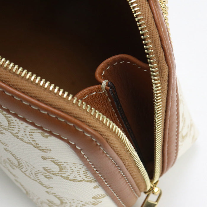 CELINE Triomphe Clutch with chain Pre owned Authentic