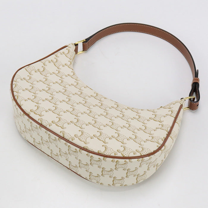 CELINE – Shoulder Bag – AVA Triomphe Canvas – Model No. 19395 2BZJ 01BC – Hedi Slimane – 2020s – 100% Authentic Pre-Owned