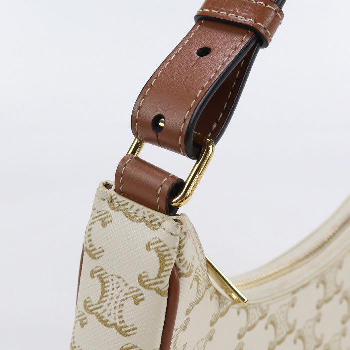 CELINE – Shoulder Bag – AVA Triomphe Canvas – Model No. 19395 2BZJ 01BC – Hedi Slimane – 2020s – 100% Authentic Pre-Owned