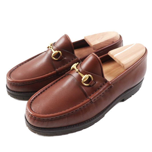 GUCCI Loafers Item by Frida Giannini – Made in Italy Brown Leather – Size 35.5 100% Authentic Pre-Owned ✨Like New