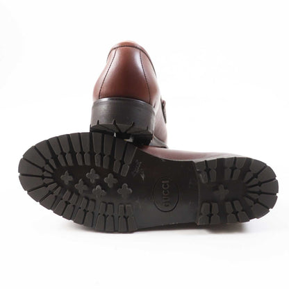 GUCCI Loafers Item by Frida Giannini – Made in Italy Brown Leather – Size 35.5 100% Authentic Pre-Owned ✨Like New