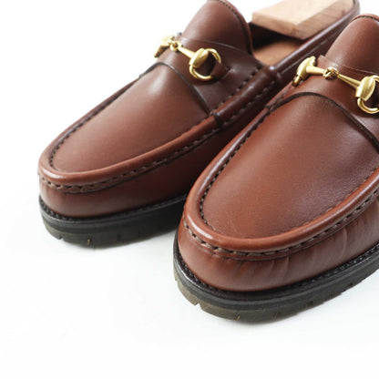GUCCI Loafers Item by Frida Giannini – Made in Italy Brown Leather – Size 35.5 100% Authentic Pre-Owned ✨Like New