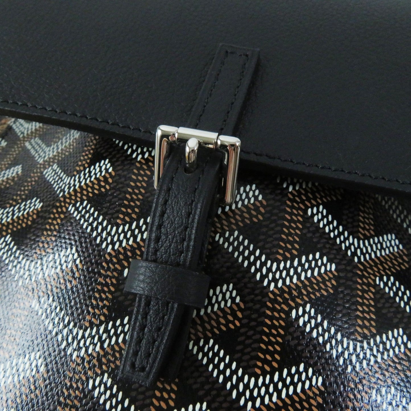 GOYARD yr 2020  -Alpin Mini Backpack in Black Goyardine Canvas & Leather – 100% Authentic Pre-Owned Like new / excellent condition