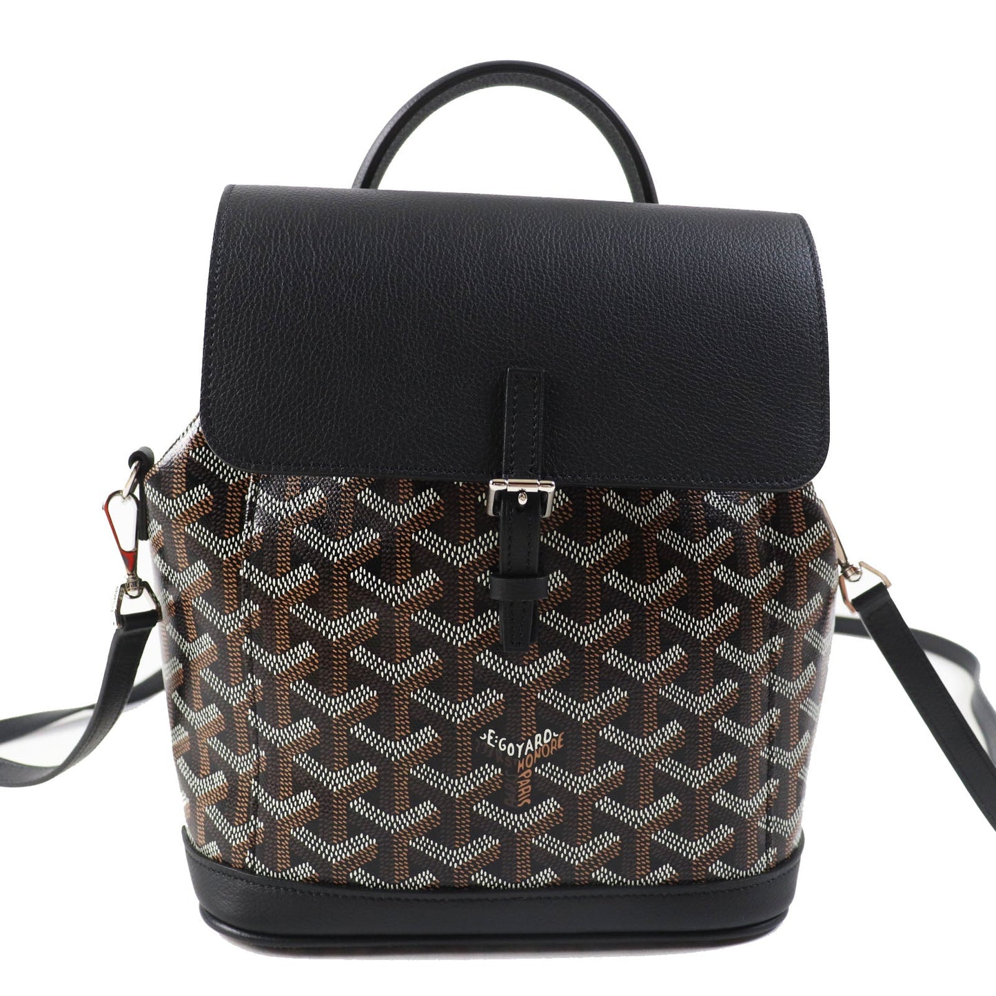GOYARD yr 2020  -Alpin Mini Backpack in Black Goyardine Canvas & Leather – 100% Authentic Pre-Owned Like new / excellent condition