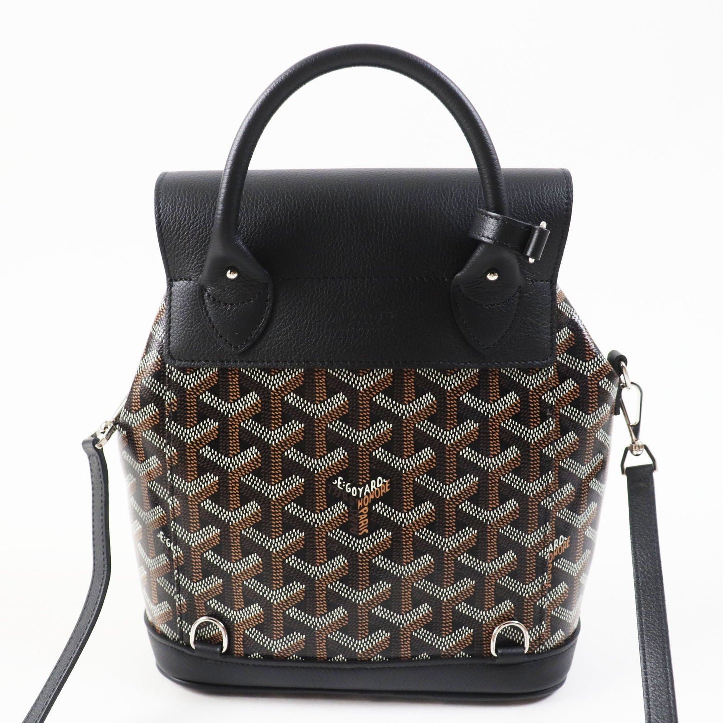 GOYARD yr 2020  -Alpin Mini Backpack in Black Goyardine Canvas & Leather – 100% Authentic Pre-Owned Like new / excellent condition