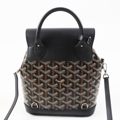 GOYARD yr 2020  -Alpin Mini Backpack in Black Goyardine Canvas & Leather – 100% Authentic Pre-Owned Like new / excellent condition