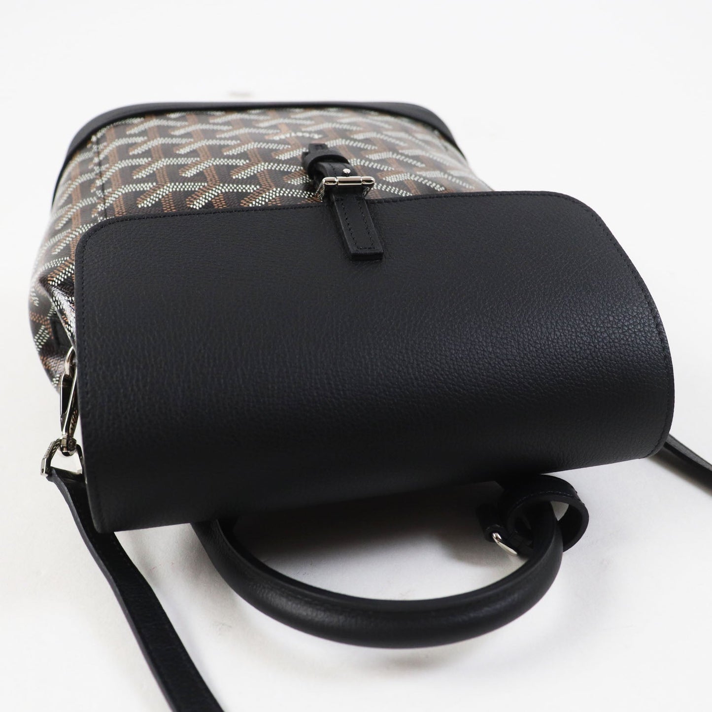 GOYARD yr 2020  -Alpin Mini Backpack in Black Goyardine Canvas & Leather – 100% Authentic Pre-Owned Like new / excellent condition