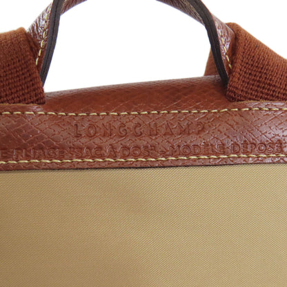 LONGCHAMP – Le Pliage Backpack – Nylon Beige – 100% Authentic ✨ Pre-Owned Very Good Pre-Owned