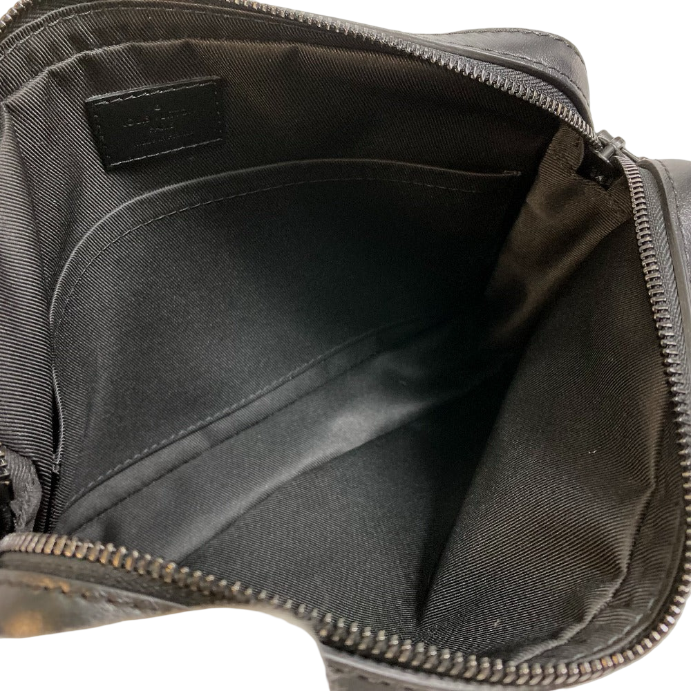 Louis Vuitton Duo Messenger Sling Bag Black Monogram Shadow Leather 100% Authentic ✨Excellent Pre-Owned Condition