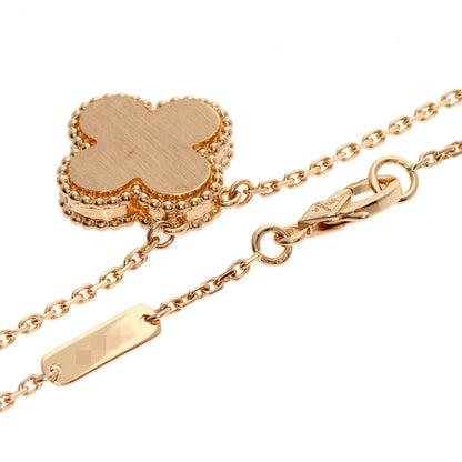 VAN CLEEF & ARPELS Vintage Alhambra Bullseye Diamond Necklace – 18K Pink Gold 100% Authentic Pre-Owned A Rank  ✨ Excellent