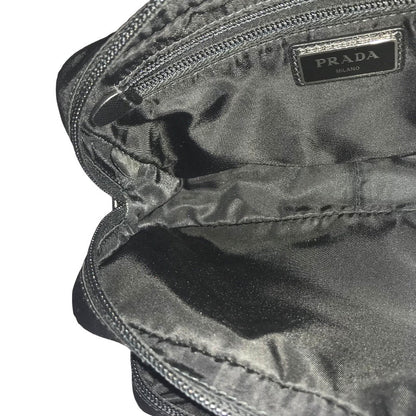 Prada Nylon Sling Bag Black – Introduced Late 1990s by Miuccia Prada – 100% Authentic Pre-Owned
