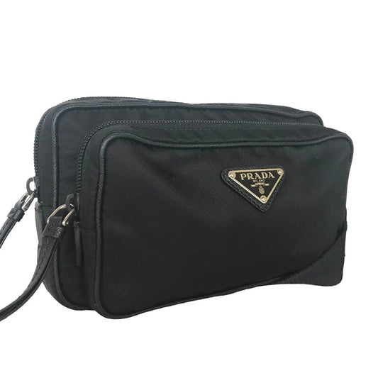 Prada Nylon Sling Bag Black – Introduced Late 1990s by Miuccia Prada – 100% Authentic Pre-Owned